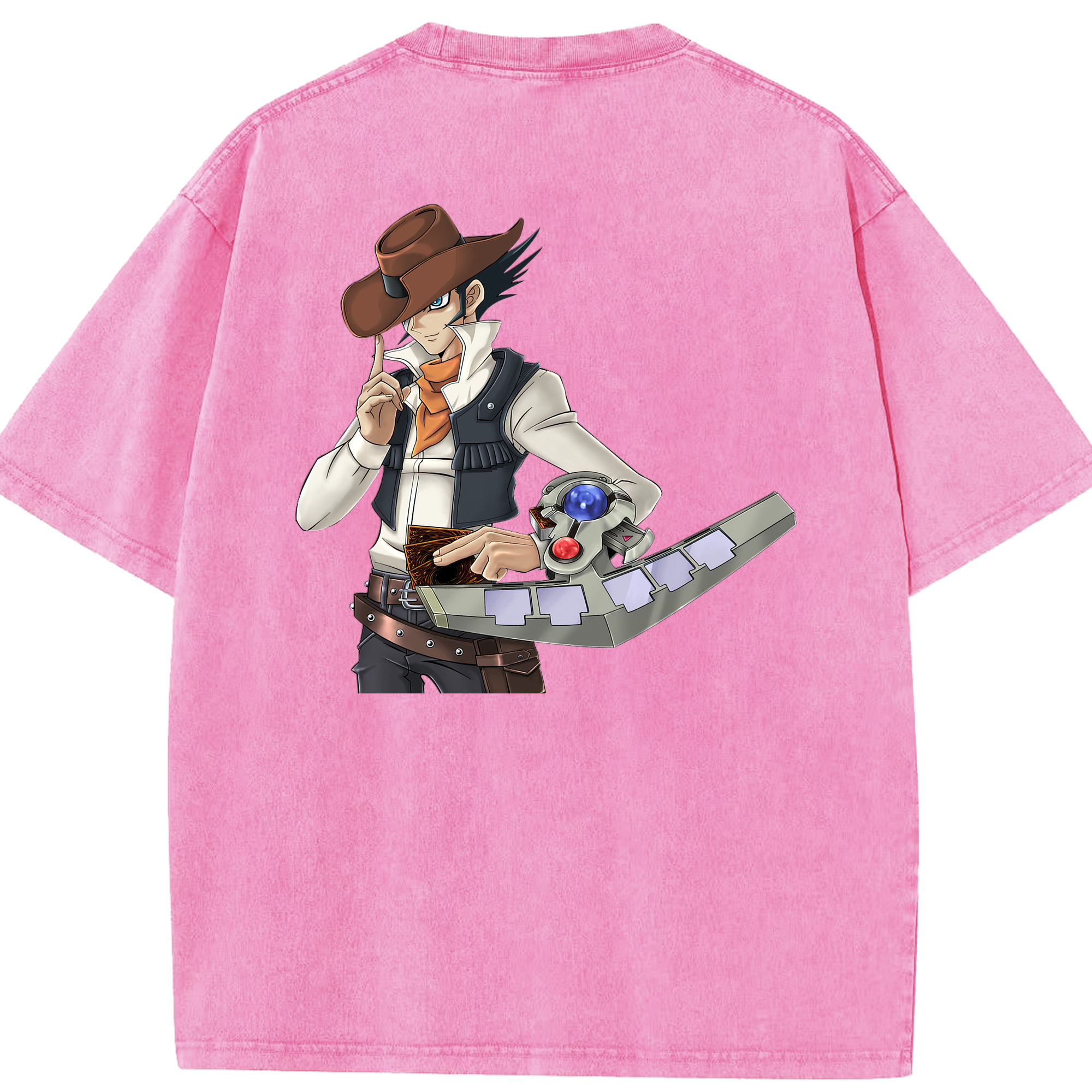 （画像用） 遊☆戯☆王 Yu-Gi-Oh! 綿100% ヴィンテージ風 半袖Tシャツ（背面プリント）